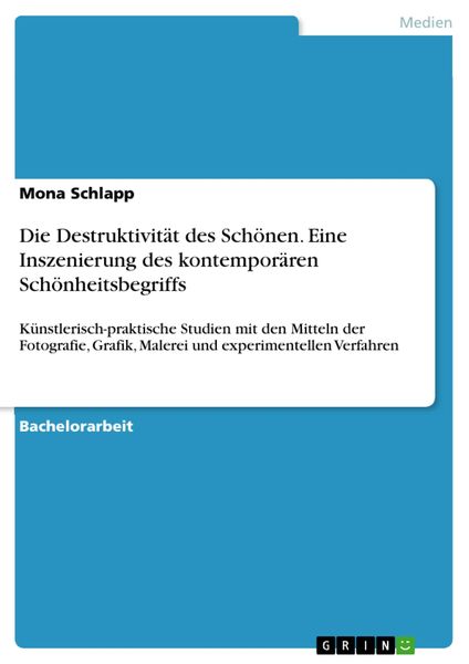 Produktbild: Die Destruktivit&auml;t des Sch&ouml;nen. Eine Inszenierung des kontempor&auml;ren Sch&ouml;nheitsbegriffs