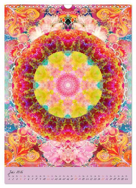 Produktbild: BLUMEN MANDALAS (Wandkalender 2026 DIN A3 hoch), CALVENDO Monatskalender