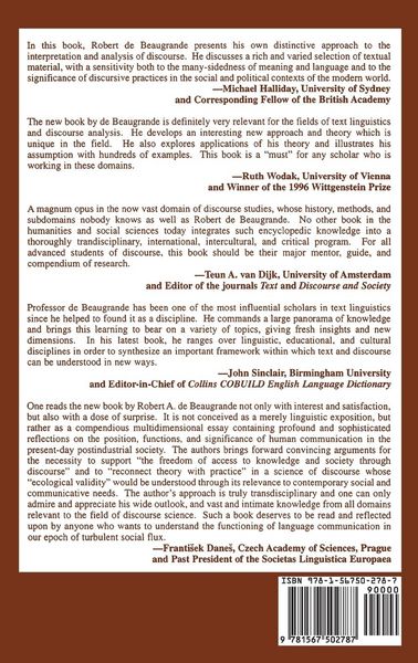 Produktbild: New Foundations for a Science of Text and Discourse