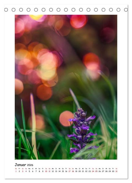 Produktbild: Bubble Bokeh (Tischkalender 2026 DIN A5 hoch), CALVENDO Monatskalender
