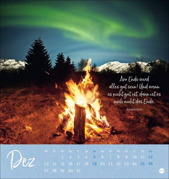 Produktbild: Augenblicke voller Zuversicht Postkartenkalender 2027