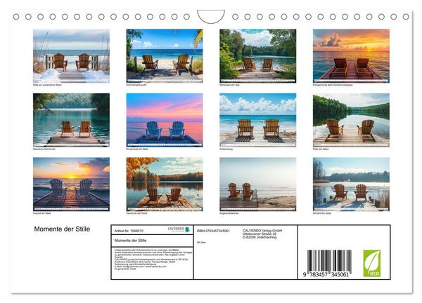Produktbild: Momente der Stille (Wandkalender 2026 DIN A4 quer), CALVENDO Monatskalender