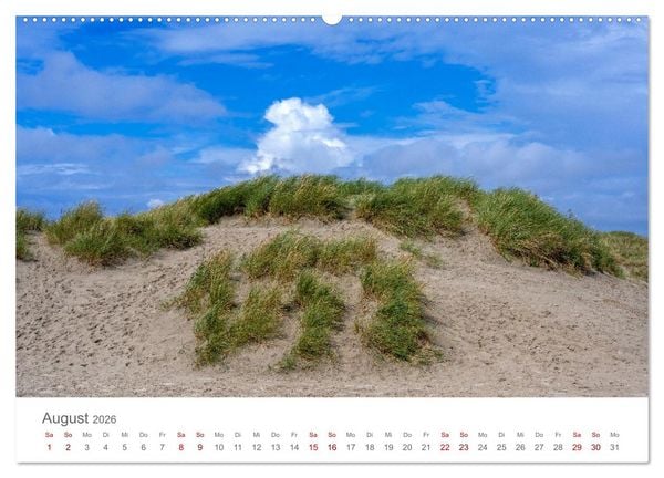 Produktbild: D&auml;nemark - Henne Strand (hochwertiger Premium Wandkalender 2026 DIN A2 quer), Kunstdruck in Hochglanz