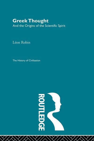 Produktbild: Greek Thought and the Origins of the Scientific Spirit
