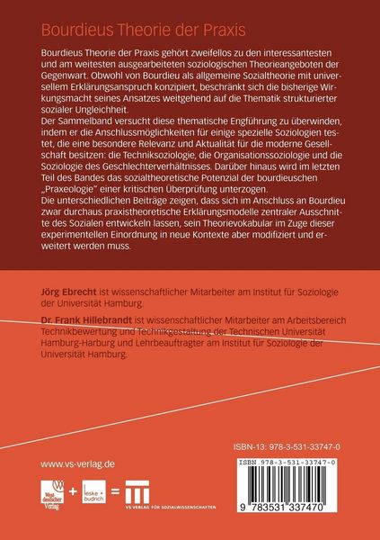 Produktbild: Bourdieus Theorie der Praxis