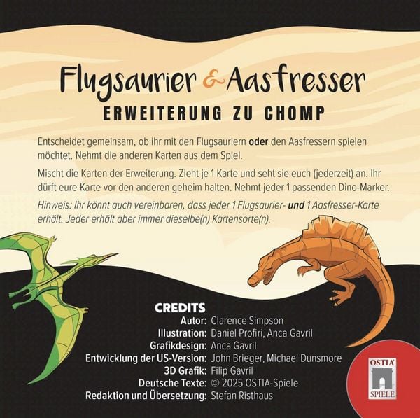Ostia OSTCH-02 - Chomp, Flugsaurier und Aasfresser, Erweiterung