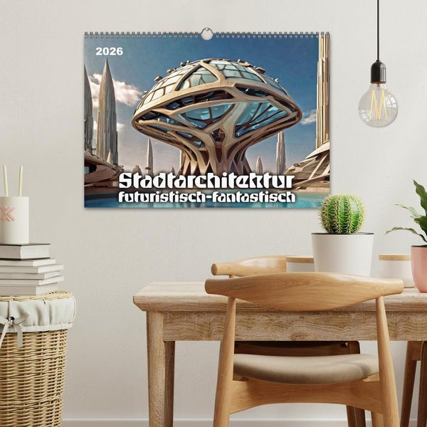 Produktbild: Stadtarchitektur, futuristisch-fantastisch (Wandkalender 2026 DIN A3 quer), CALVENDO Monatskalender