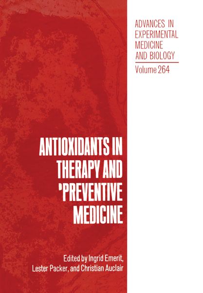 Produktbild: Antioxidants in Therapy and Preventive Medicine