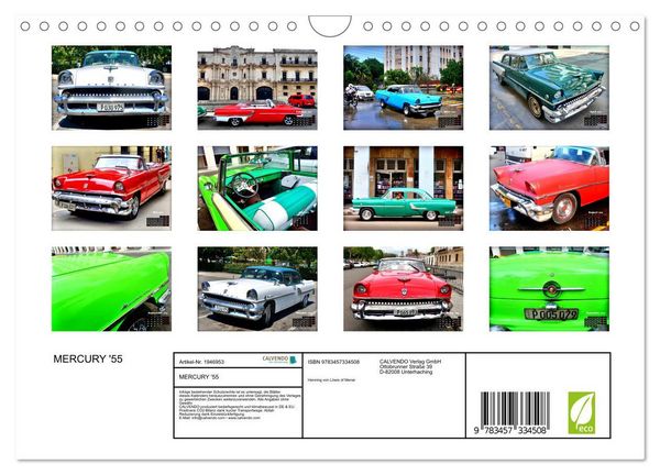 Produktbild: MERCURY '55 (Wandkalender 2026 DIN A4 quer), CALVENDO Monatskalender