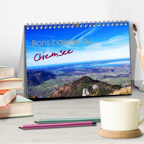 Produktbild: Bons baisers du Chiemsee (Calendrier de bureau 2026 DIN A5 vertical), CALVENDO calendrier mensuel