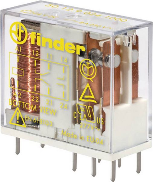 Produktbild: Finder 50.12.9.012.1000 Printrelais 12 V/DC 8A 2 Wechsler 1St.