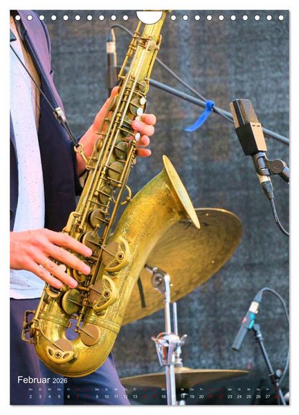 Produktbild: Saxophon live (Wandkalender 2026 DIN A4 hoch), CALVENDO Monatskalender