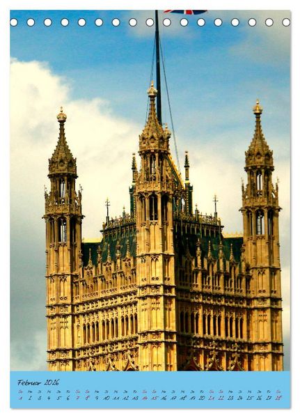 Produktbild: Englands T&uuml;rme (Tischkalender 2026 DIN A5 hoch), CALVENDO Monatskalender