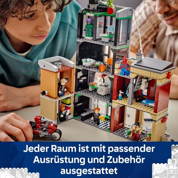Produktbild: LEGO ǀ Marvel 76324 Spider-Man vs. Oscorp, Superhelden Spielzeug Kinder