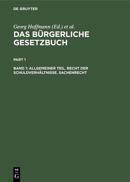 Produktbild: Allgemeiner Teil. Recht der Schuldverh&auml;ltnisse. Sachenrecht