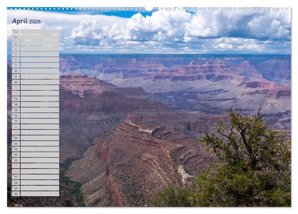 Produktbild: Die Canyons der USA (Wandkalender 2026 DIN A2 quer), CALVENDO Monatskalender