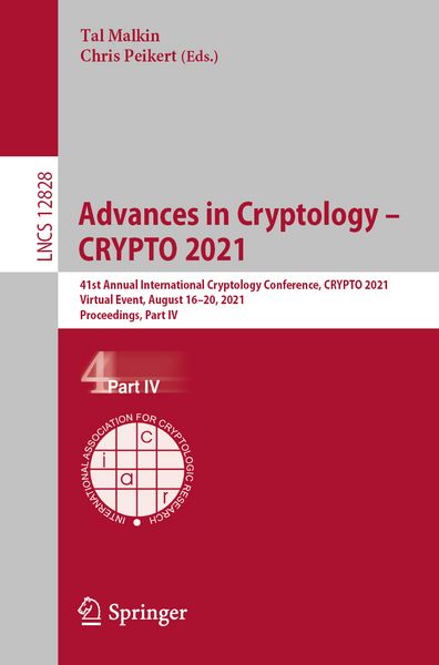 Produktbild: Advances in Cryptology &ndash; CRYPTO 2021