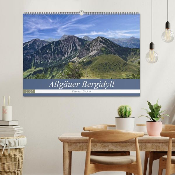 Produktbild: Allg&auml;uer Bergidyll (Wandkalender 2026 DIN A2 quer), CALVENDO Monatskalender