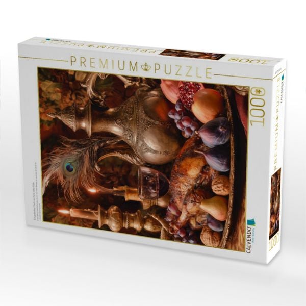 Produktbild: CALVENDO Puzzle Ein gedeckter Tisch, ein Herz voller F&uuml;lle | 1000 Teile Lege-Gr&ouml;&szlig;e 64x48cm Foto-Puzzle f&uuml;r gl&uuml;ckliche Stunden