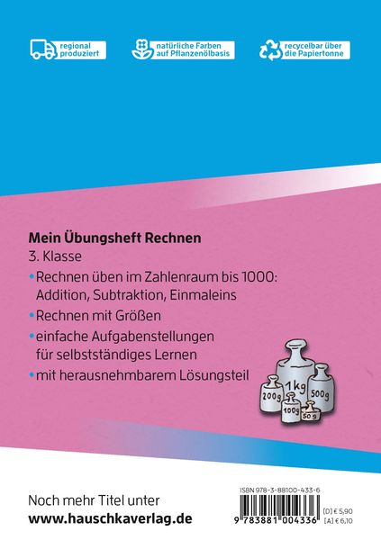 Produktbild: Mein &Uuml;bungsheft Rechnen 3. Klasse