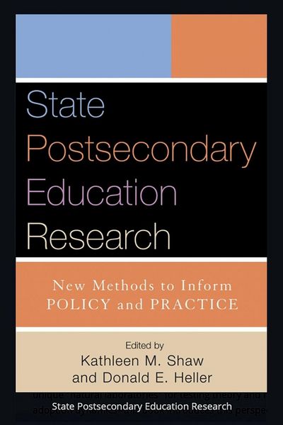 Produktbild: State Postsecondary Education Research