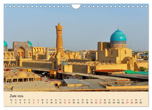 Produktbild: Usbekistan, Perlen der Seidenstra&szlig;e (Wandkalender 2026 DIN A4 quer), CALVENDO Monatskalender