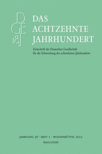 Produktbild: Das achtzehnte Jahrhundert 36/1
