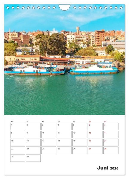 Produktbild: Suezkanal - Urlaubsplaner (Wandkalender 2026 DIN A4 hoch), CALVENDO Monatskalender
