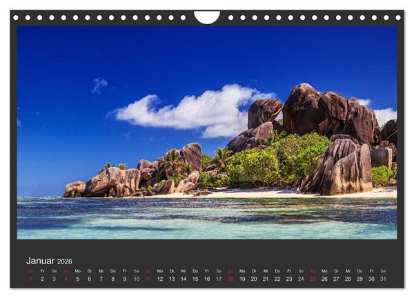 Produktbild: Seychellen Traumstr&auml;nde im Paradies (Wandkalender 2026 DIN A4 quer), CALVENDO Monatskalender