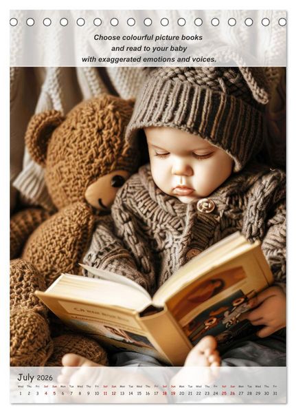 Produktbild: No more boredom for your baby (Desk Calendar 2026 DIN A5 portrait), CALVENDO 12 Month DeskCalendar