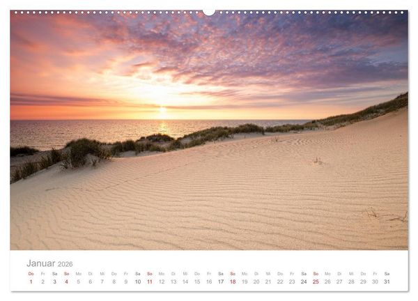 Produktbild: Sylter Lichtstimmungen (Wandkalender 2026 DIN A2 quer), CALVENDO Monatskalender