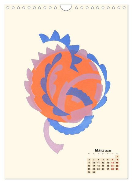 Produktbild: Serge Gladky - Blumen (Wandkalender 2026 DIN A4 hoch), CALVENDO Monatskalender