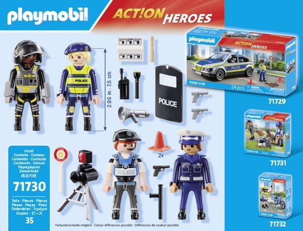 Produktbild: Playmobil&reg; ACT!ON HEROES Figurenset Polizei 71730