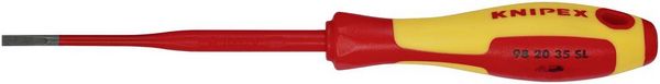 Produktbild: Knipex Slim Schlitz-Schraubendreher Klingenl&auml;nge: 100mm