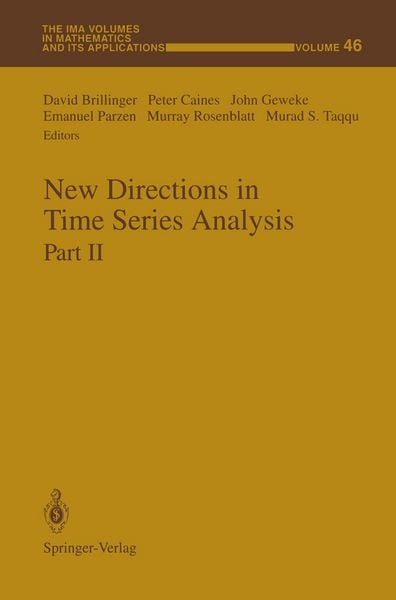 Produktbild: New Directions in Time Series Analysis