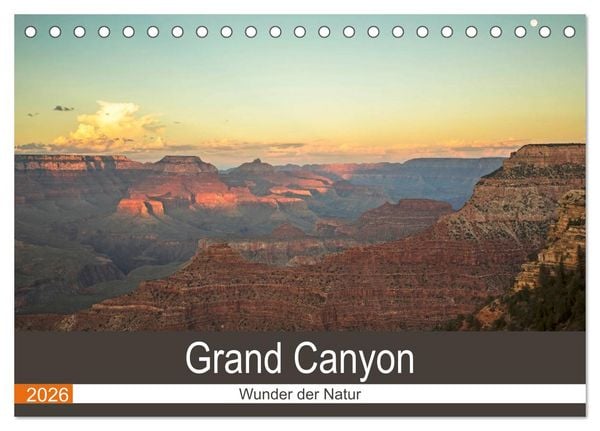 Produktbild: Grand Canyon - Wunder der Natur (Tischkalender 2026 DIN A5 quer), CALVENDO Monatskalender