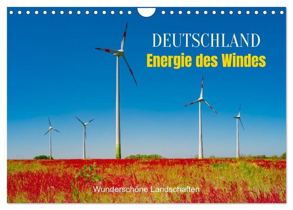 Produktbild: Deutschland, Energie des Windes: wundersch&ouml;ne Landschaften (Wandkalender 2026 DIN A4 quer), CALVENDO Monatskalender