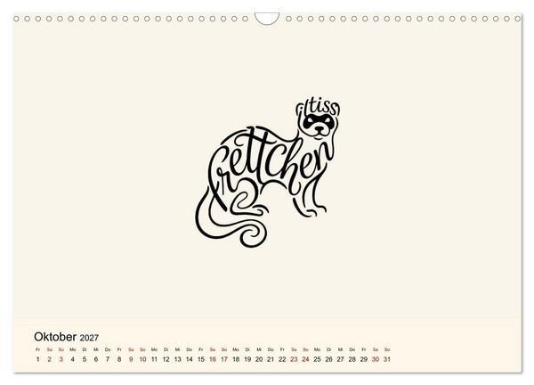 Produktbild: Buchstabentiere (Wandkalender 2027 DIN A3 quer), CALVENDO Monatskalender