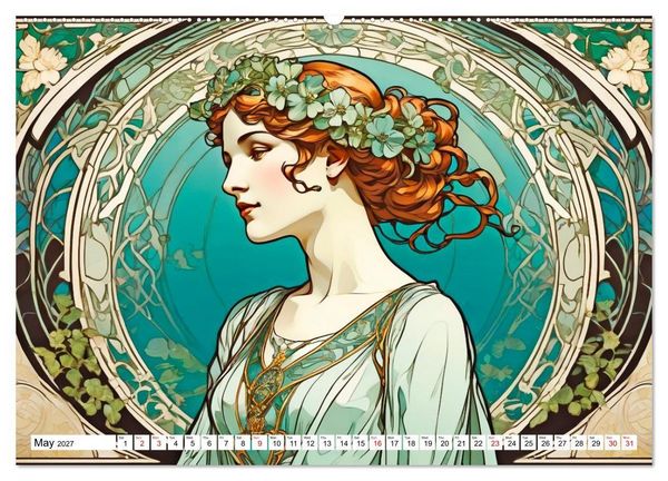 Produktbild: Daphne&rsquo;s Habitats, the Graphic Worlds of a Digital Muse (High Quality Premium Wall Calendar 2027 DIN A2 landscape),CALVENDO 12 Month Wall Calendar