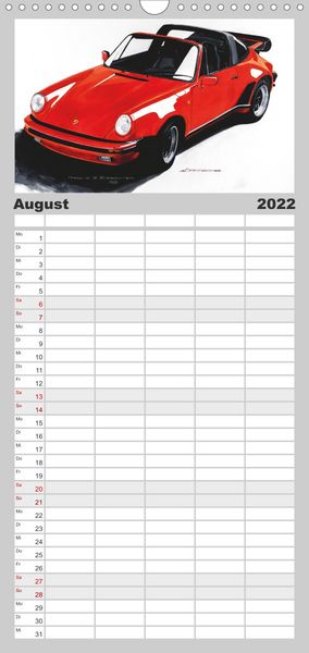 Produktbild: Familienplaner 50 Jahre Porsche 911 (Wandkalender 2022 , 21 cm x 45 cm, hoch)
