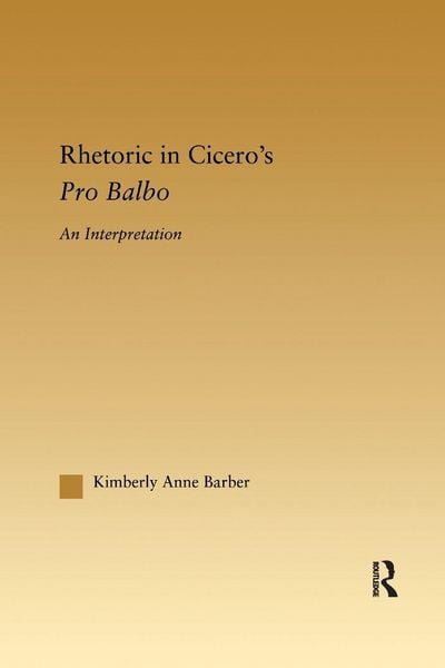 Produktbild: Rhetoric in Cicero's Pro Balbo