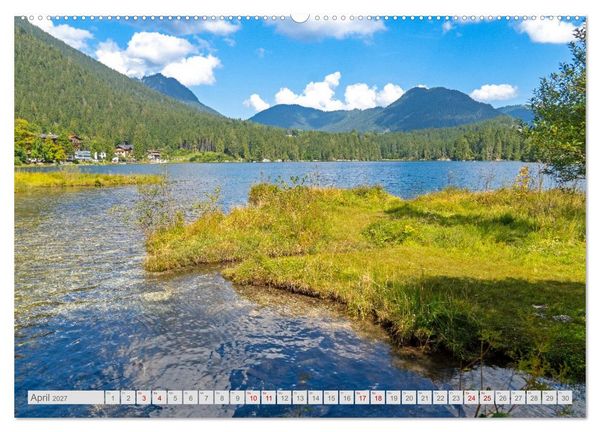 Produktbild: Malerische Bergseen in den bayerischen Alpen (Wandkalender 2027 DIN A2 quer), CALVENDO Monatskalender