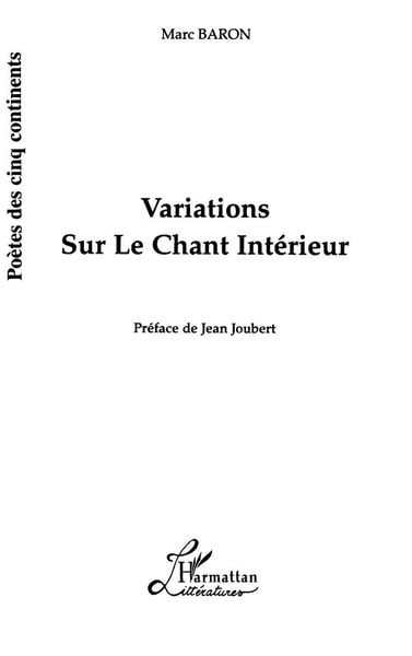 Produktbild: Variations sur le Chant Int&eacute;rieur