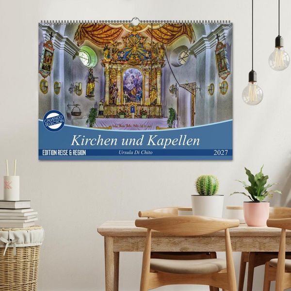 Produktbild: Kirchen und Kapellen (Wandkalender 2027 DIN A2 quer), CALVENDO Monatskalender