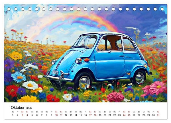 Produktbild: Surreale Autofreuden (Tischkalender 2026 DIN A5 quer), CALVENDO Monatskalender