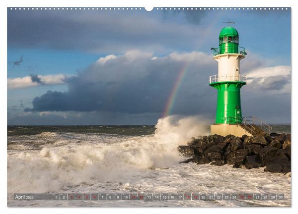 Produktbild: OSTSEEK&Uuml;STE Sehnsuchtsorte in Mecklenburg-Vorpommern (hochwertiger Premium Wandkalender 2026 DIN A2 quer), Kunstdruck in Hochglanz