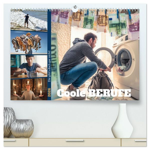 Produktbild: Coole Berufe (hochwertiger Premium Wandkalender 2026 DIN A2 quer), Kunstdruck in Hochglanz