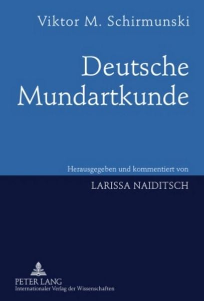 Produktbild: Deutsche Mundartkunde