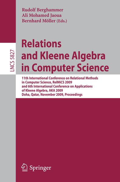 Produktbild: Relations and Kleene Algebra in Computer Science