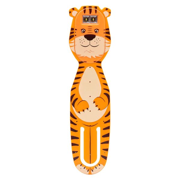 Produktbild: Flexilight Pals RC (Tiger) - wiederaufladbares Leselicht - 2 in 1 Leselampe & Lesezeichen - LED Leselicht - Geschenk für Leser, Buchliebhaber - Deutsc